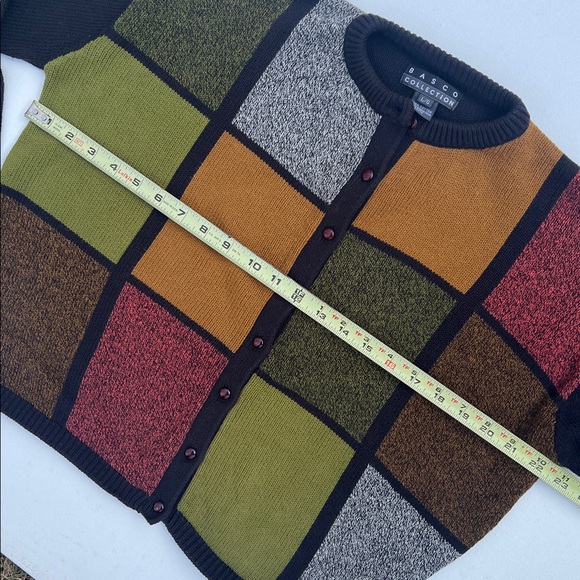 🍱Vtg 90s Basco cardigan sweater🍱 - Picture 5 of 8